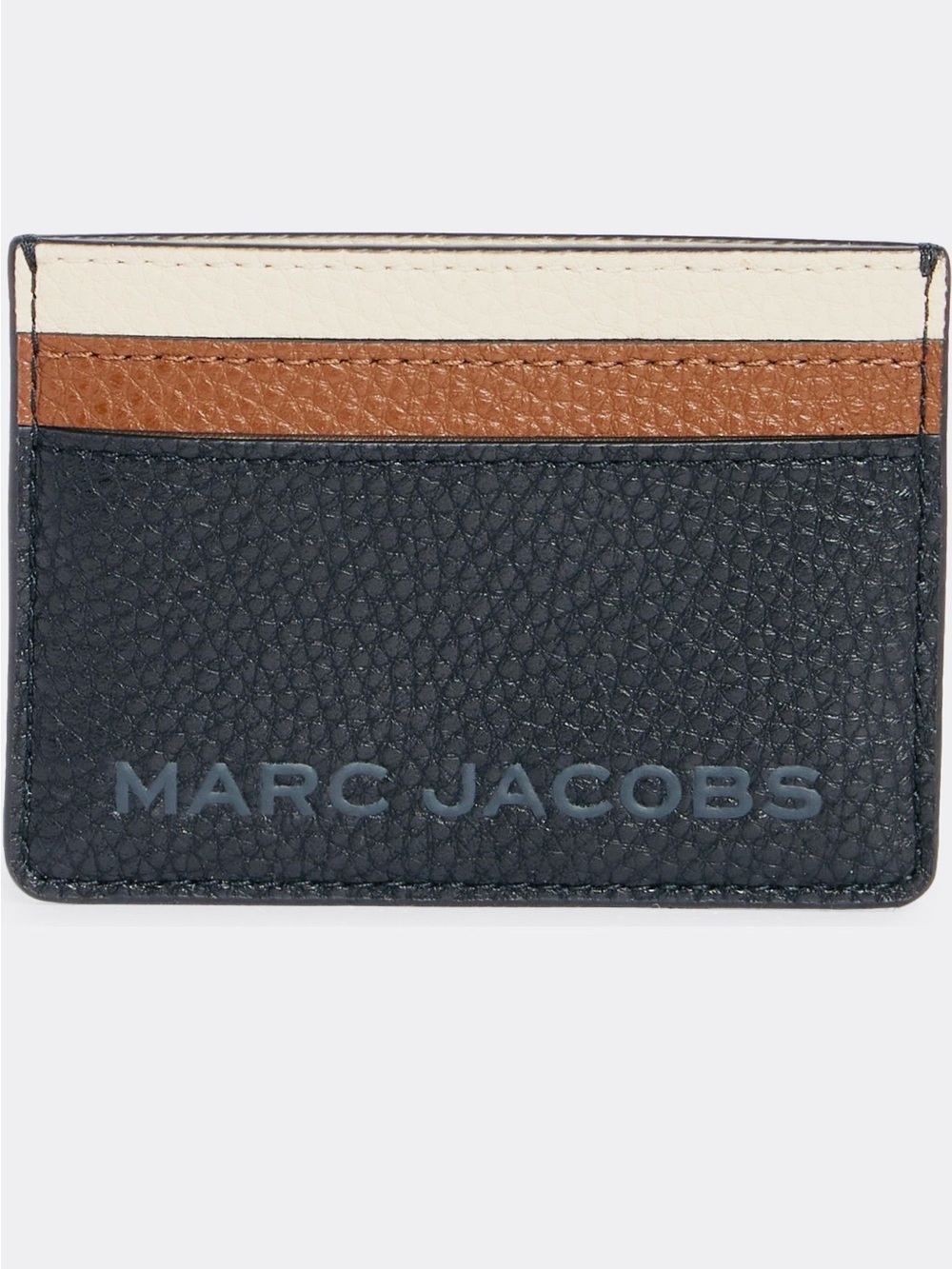 Marc Jacobs Leather Logo Tricolor Card Case NWT